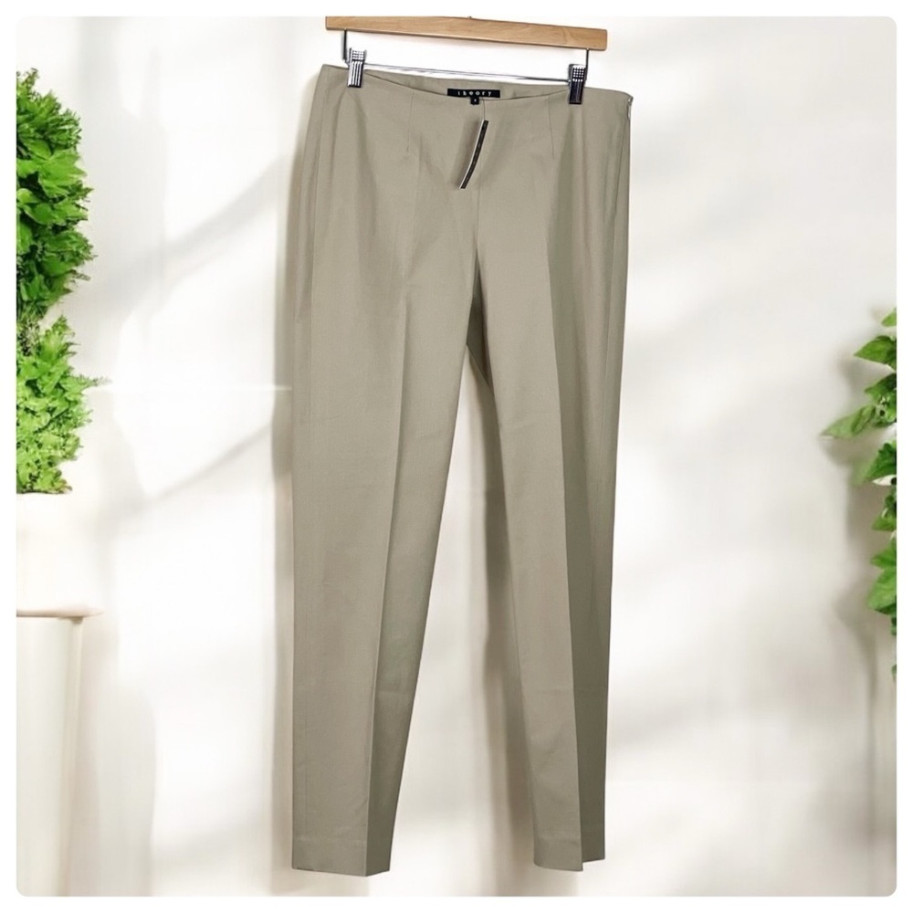 Theory Belinda 2 Bistrech Warm Khaki Pants Warm Khaki 8 - Picture 3 of 10